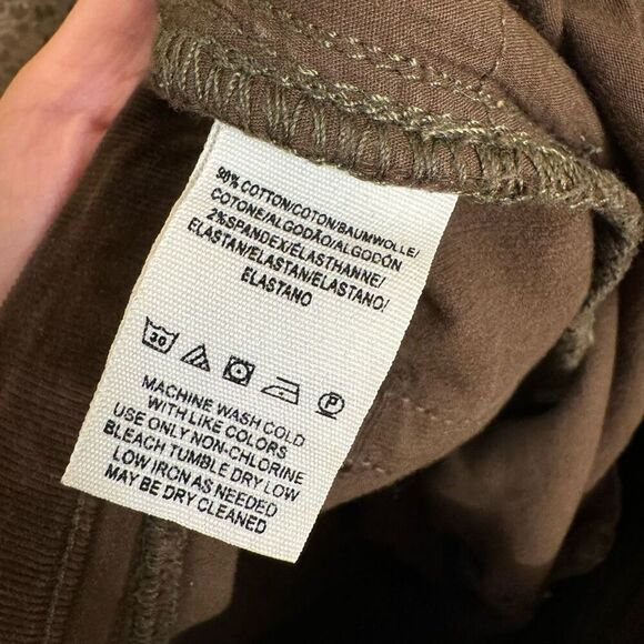 Free People Reagan Walnut Brown Button Fly Corduroy Ankle Jeans Size 30 - Picture 4 of 8